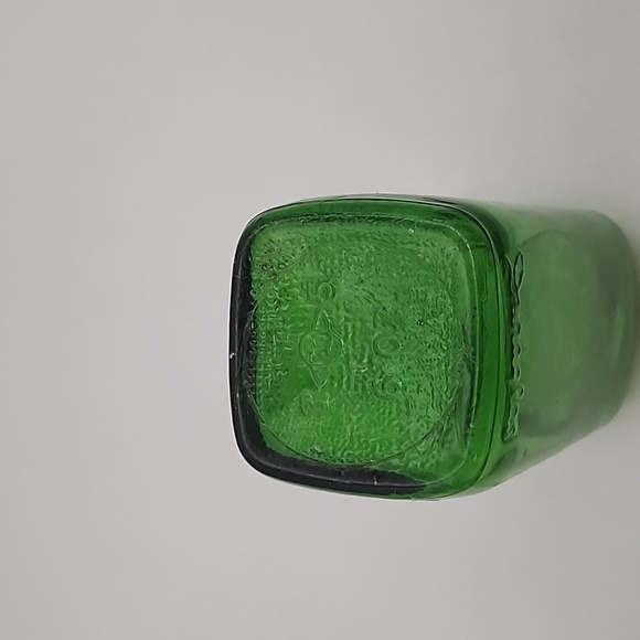 Vintage Owen's Illinois Duraglass Green Glass Jar 6 oz - Picture 6 of 9